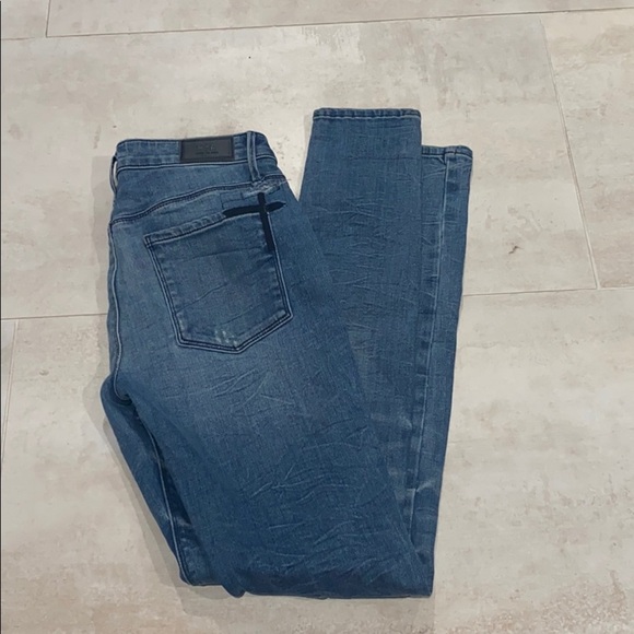 Road to Awe Blue Distressed Skinny Icon Jeans - Picture 1 of 8